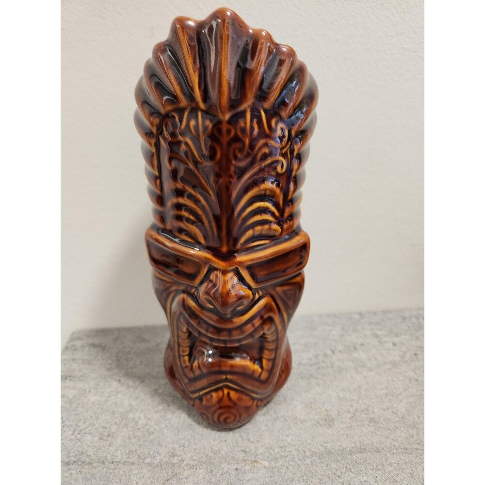 Tiki Mug Tikinator Mug 8 Inches Signed Rick Nietveld 2005 Tiki Farm